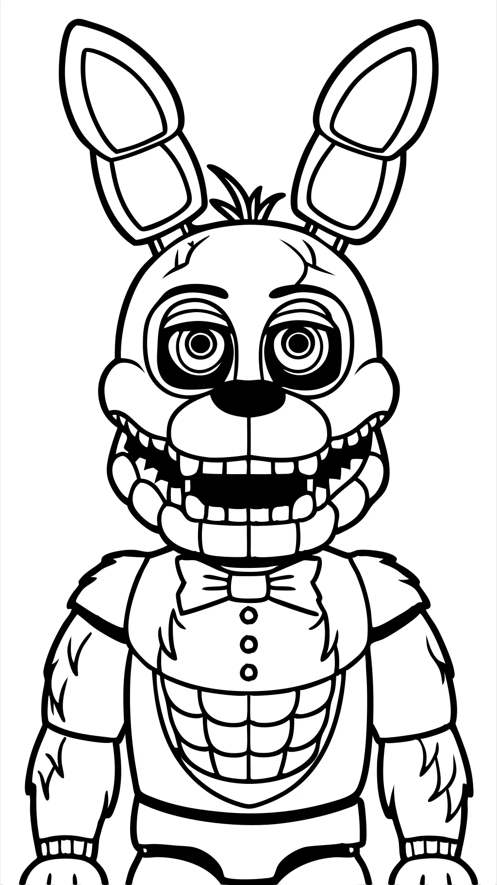 Nightmare Bonnie para colorear